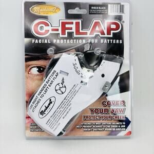 Markwort C-FLAP Right Handed Batter Jaw Cover Black RHBM-B Baseball Softball New